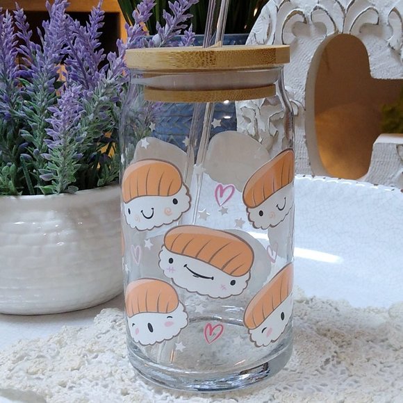 sushi 16oz can glass - Picture 1 of 2